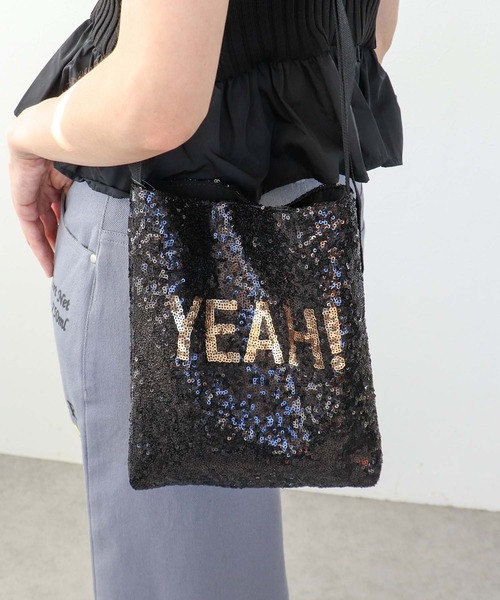 Three Four Time（ｽﾘｰﾌｫｰﾀｲﾑ）の「【Casselini】SPANGLE LOGOショルダー（ショルダーバッグ・レディース・シルバー/ブルー/グリーン/ブラック・FREE）」の6枚目の写真
