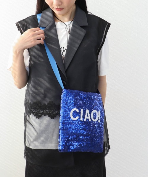 Three Four Time（ｽﾘｰﾌｫｰﾀｲﾑ）の「【Casselini】SPANGLE LOGOショルダー（ショルダーバッグ・レディース・シルバー/ブルー/グリーン/ブラック・FREE）」の11枚目の写真