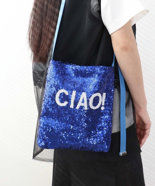 Three Four Time（ｽﾘｰﾌｫｰﾀｲﾑ）の「【Casselini】SPANGLE LOGOショルダー（ショルダーバッグ・レディース・シルバー/ブルー/グリーン/ブラック・FREE）」の12枚目の写真