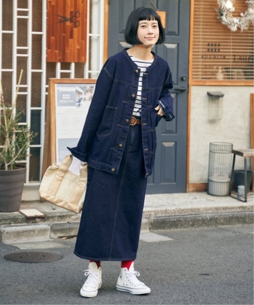 LBC(エルビーシー)の「【選べるセットアップ】LBC ステッチナロースカート(スカート・レディース・オフホワイト/ライトブルー/ネイビー・M/L)」の15枚目の写真