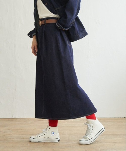 LBC(エルビーシー)の「【選べるセットアップ】LBC ステッチナロースカート(スカート・レディース・オフホワイト/ライトブルー/ネイビー・M/L)」の21枚目の写真