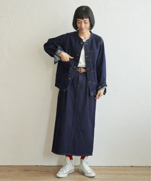 LBC(エルビーシー)の「【選べるセットアップ】LBC ステッチナロースカート(スカート・レディース・オフホワイト/ライトブルー/ネイビー・M/L)」の16枚目の写真