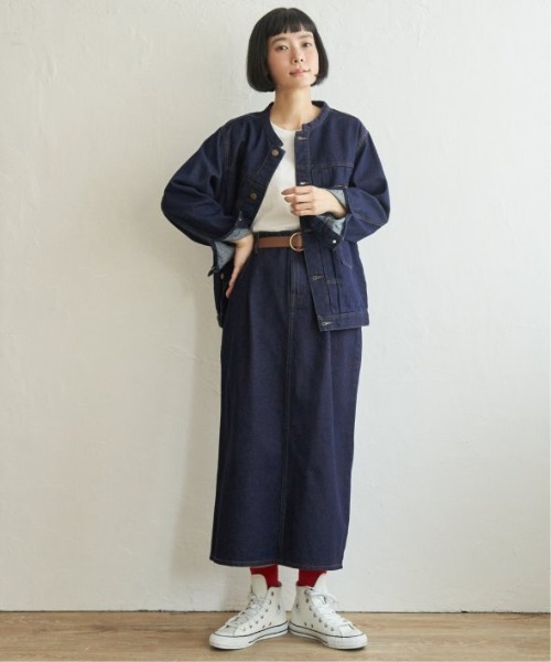 LBC(エルビーシー)の「【選べるセットアップ】LBC ステッチナロースカート(スカート・レディース・オフホワイト/ライトブルー/ネイビー・M/L)」の18枚目の写真