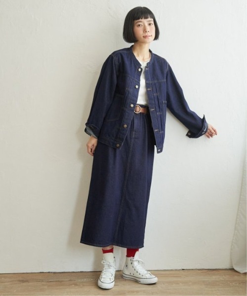 LBC(エルビーシー)の「【選べるセットアップ】LBC ステッチナロースカート(スカート・レディース・オフホワイト/ライトブルー/ネイビー・M/L)」の19枚目の写真