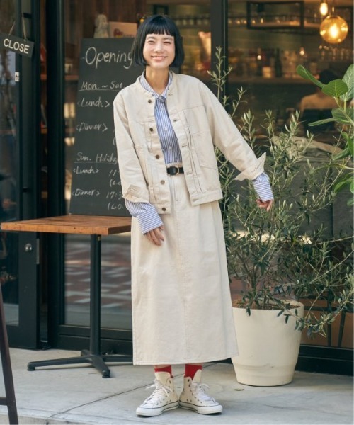 LBC(エルビーシー)の「【選べるセットアップ】LBC ステッチナロースカート(スカート・レディース・オフホワイト/ライトブルー/ネイビー・M/L)」の7枚目の写真