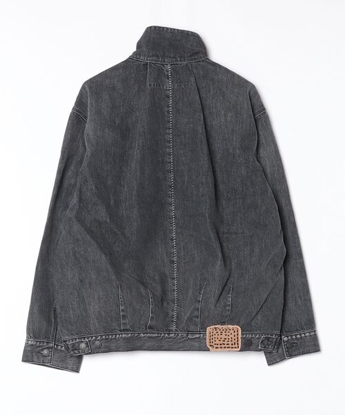 my beautiful landlet（マイビューティフルランドレット）の「【my beautiful landlet】12.5oz DENIM ZIP JACKET - Used Wash（デニムジャケット・メンズ・ブラック/ブルー・0/1）」の3枚目の写真