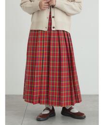 Samansa Mos2 | 【帯電防止裏地】柄アソートプリーツスカート(スカート)