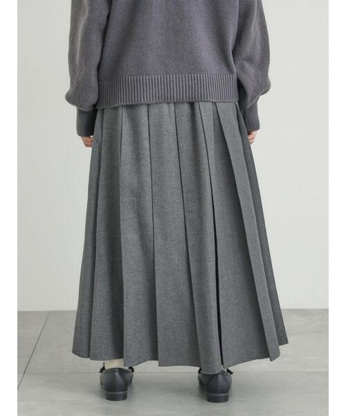 Samansa Mos2（サマンサ モスモス）の「【帯電防止裏地】柄アソートプリーツスカート（スカート・レディース・ベージュ/チャコールグレー/レッド/グリーン・F）」の21枚目の写真