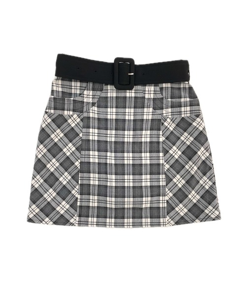 NOMAE（ノーマエ）の「【セットアップ対応】チェックミニタイトスカート（スカート・レディース・ホワイト系その他/ブラウン系その他/グレー系その他/ベージュ系その他・FREE）」の5枚目の写真