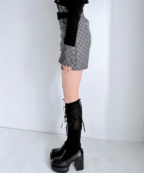 NOMAE（ノーマエ）の「【セットアップ対応】チェックミニタイトスカート（スカート・レディース・ホワイト系その他/ブラウン系その他/グレー系その他/ベージュ系その他・FREE）」の15枚目の写真