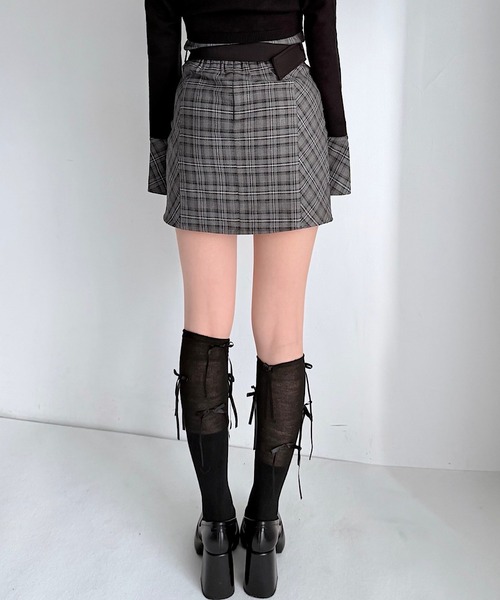 NOMAE（ノーマエ）の「【セットアップ対応】チェックミニタイトスカート（スカート・レディース・ホワイト系その他/ブラウン系その他/グレー系その他/ベージュ系その他・FREE）」の16枚目の写真