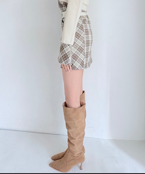 NOMAE（ノーマエ）の「【セットアップ対応】チェックミニタイトスカート（スカート・レディース・ホワイト系その他/ブラウン系その他/グレー系その他/ベージュ系その他・FREE）」の20枚目の写真