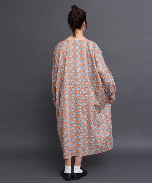 I am I in fact...（アイアムアイインファクト）の「Liberty over china ドレス（ワンピース・レディース・グリーン/オレンジ・FREE）」の11枚目の写真