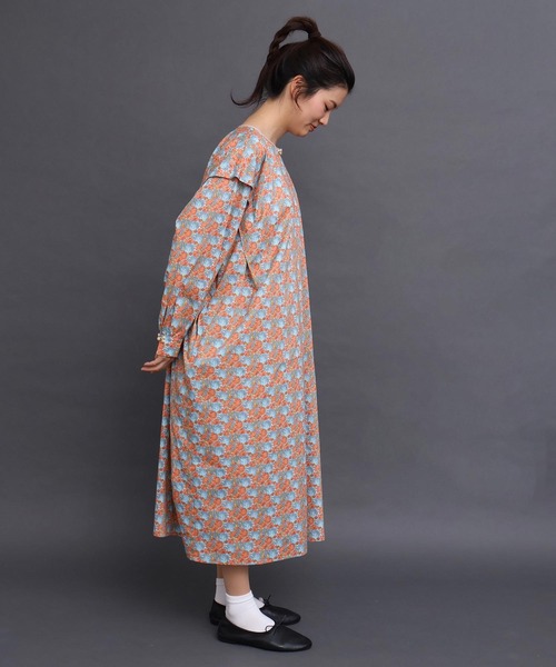I am I in fact...（アイアムアイインファクト）の「Liberty over china ドレス（ワンピース・レディース・グリーン/オレンジ・FREE）」の12枚目の写真