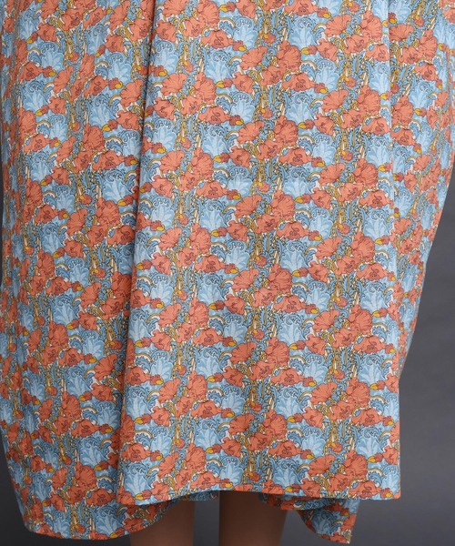 I am I in fact...（アイアムアイインファクト）の「Liberty over china ドレス（ワンピース・レディース・グリーン/オレンジ・FREE）」の6枚目の写真