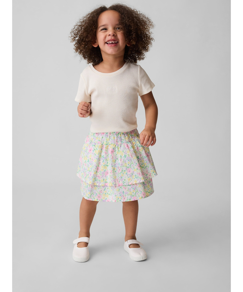 GAP（ギャップ）の「ダブルラッフルフリル ミニスカート・スコート (幼児・ベビー)（スカート・キッズ・マルチ・90cm/100cm/105cm/80ｃｍ/95cm/70cm/110cm）」の2枚目の写真