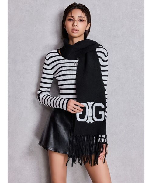 GYDA（ジェイダ）の「Symmetry GYDA original マフラー（マフラー・レディース・その他1/ブラック/その他2/グレー/その他・FREE）」の9枚目の写真