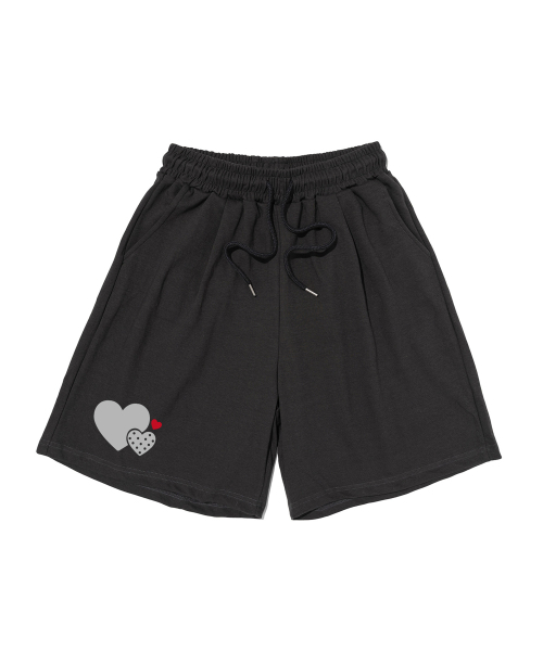 ROIDESROIS(ロワデロワ)の「トリプルハートポイントショートパンツ(グレー/チャコール)(その他パンツ・レディース・その他・M/L/XL)」の1枚目の写真