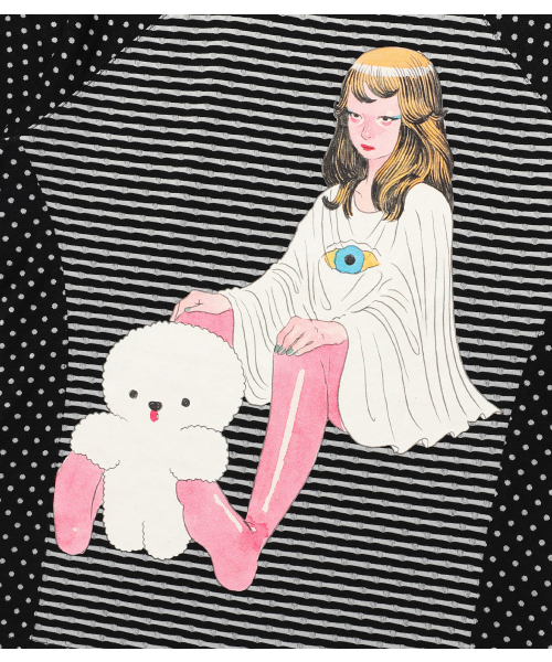 NICE GHOST CLUB（ナイスゴーストクラブ）の「GAKIYA ISAMU STRIPE 3/4 SLEEVE TEE_BLACK(NG2FFUT551C)（Tシャツ/カットソー・メンズ・ブラック・S/M）」の4枚目の写真