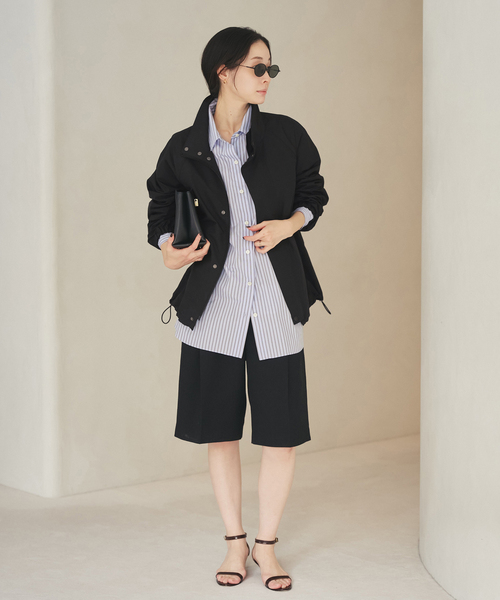 plage（プラージュ）の「5stripe adjust シャツ（シャツ/ブラウス・レディース・ブラウン系その他/キャメル/ベージュ/カーキ/サックスブルー・FREE）」の10枚目の写真