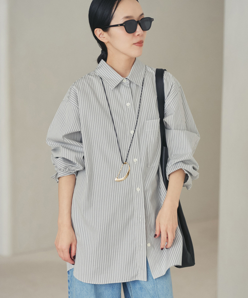 5stripe adjust シャツ（シャツ/ブラウス）｜Plage（プラージュ）の