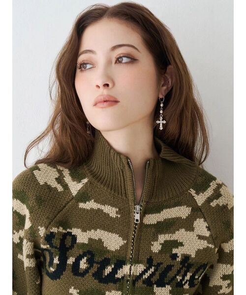 EVRIS（エヴリス）の「STONE CROSS MOTIF ピアス（ピアス（両耳用）・レディース・シルバー/ゴールド・FREE）」の10枚目の写真