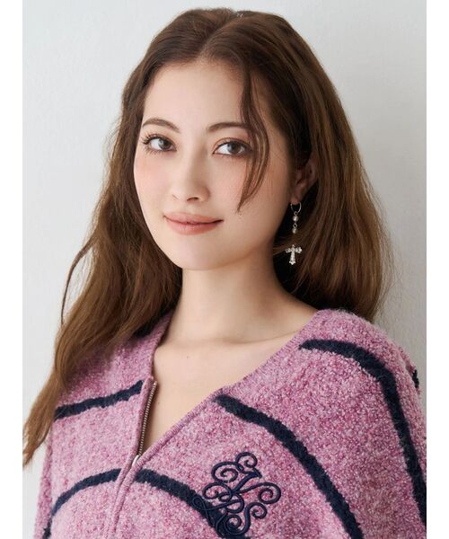 EVRIS（エヴリス）の「STONE CROSS MOTIF ピアス（ピアス（両耳用）・レディース・シルバー/ゴールド・FREE）」の12枚目の写真