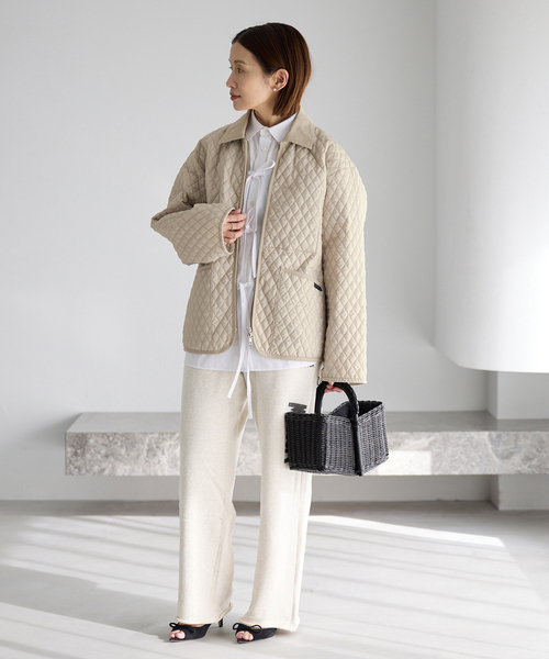 IENA（イエナ）の「LAVENHAM/ラベンハム 別注 TEYNHAM MENS ブルゾン（その他アウター・レディース・ベージュ/カーキ・FREE）」の7枚目の写真