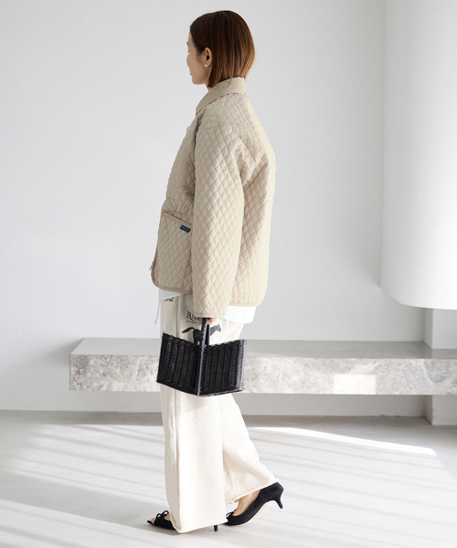 IENA（イエナ）の「LAVENHAM/ラベンハム 別注 TEYNHAM MENS ブルゾン（その他アウター・レディース・ベージュ/カーキ・FREE）」の8枚目の写真