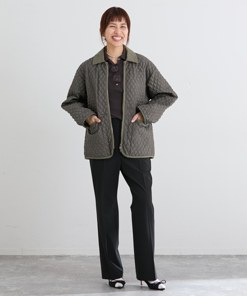 IENA（イエナ）の「LAVENHAM/ラベンハム 別注 TEYNHAM MENS ブルゾン（その他アウター・レディース・ベージュ/カーキ・FREE）」の13枚目の写真