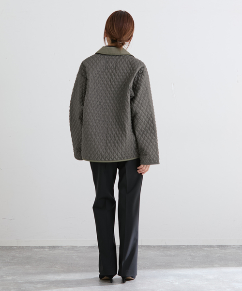 IENA（イエナ）の「LAVENHAM/ラベンハム 別注 TEYNHAM MENS ブルゾン（その他アウター・レディース・ベージュ/カーキ・FREE）」の14枚目の写真