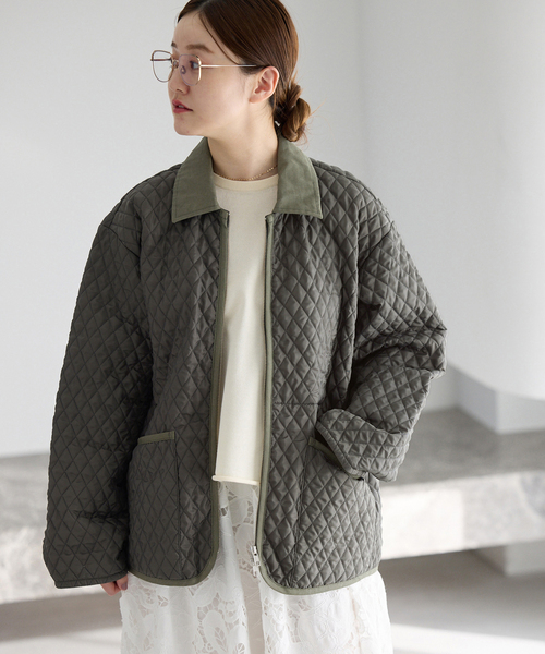 IENA（イエナ）の「LAVENHAM/ラベンハム 別注 TEYNHAM MENS ブルゾン（その他アウター・レディース・ベージュ/カーキ・FREE）」の16枚目の写真