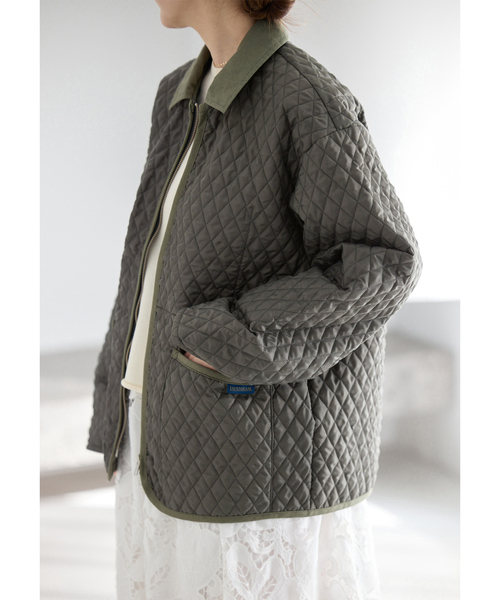 IENA（イエナ）の「LAVENHAM/ラベンハム 別注 TEYNHAM MENS ブルゾン（その他アウター・レディース・ベージュ/カーキ・FREE）」の18枚目の写真