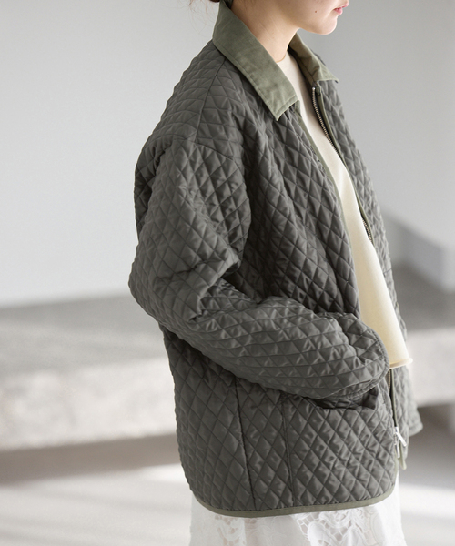 IENA（イエナ）の「LAVENHAM/ラベンハム 別注 TEYNHAM MENS ブルゾン（その他アウター・レディース・ベージュ/カーキ・FREE）」の21枚目の写真