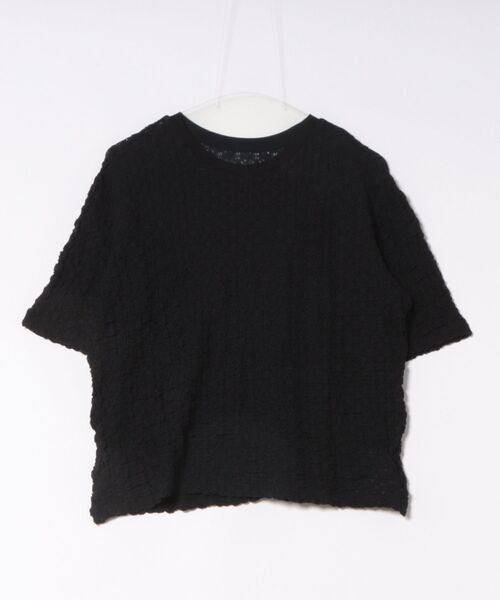 HELIOPOLE（エリオポール）の「STRETCH LACE BIG T SHIRT（Tシャツ/カットソー・レディース・ホワイト/ブラック・38）」の2枚目の写真