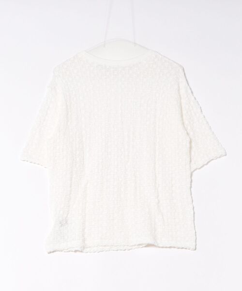 HELIOPOLE（エリオポール）の「STRETCH LACE BIG T SHIRT（Tシャツ/カットソー・レディース・ホワイト/ブラック・38）」の3枚目の写真