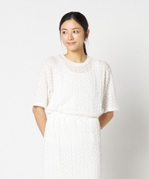 HELIOPOLE（エリオポール）の「STRETCH LACE BIG T SHIRT（Tシャツ/カットソー）」