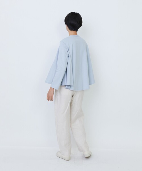 LOISIR(ロワズィール)の「サーキュラーフレアープルオーバー(Tシャツ/カットソー・レディース・ライトブルー/ベージュ/ストライプ・FREE)」の6枚目の写真
