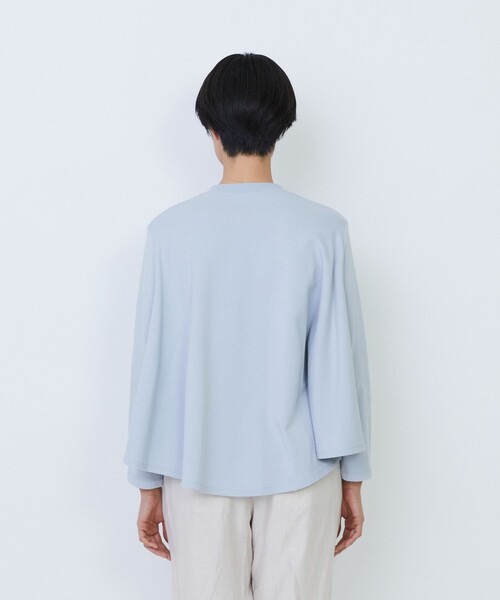LOISIR(ロワズィール)の「サーキュラーフレアープルオーバー(Tシャツ/カットソー・レディース・ライトブルー/ベージュ/ストライプ・FREE)」の9枚目の写真