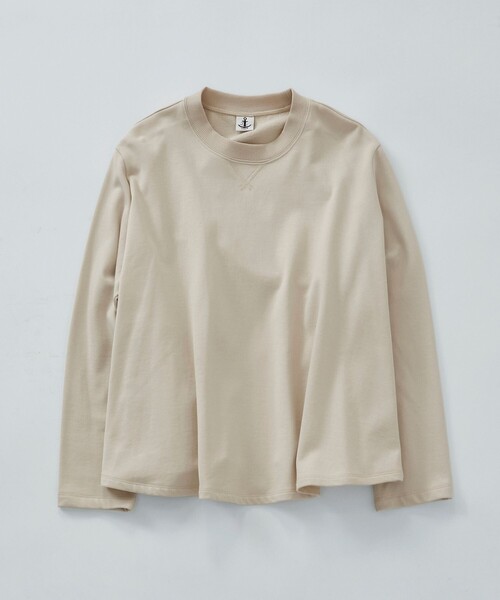 LOISIR(ロワズィール)の「サーキュラーフレアープルオーバー(Tシャツ/カットソー・レディース・ライトブルー/ベージュ/ストライプ・FREE)」の13枚目の写真