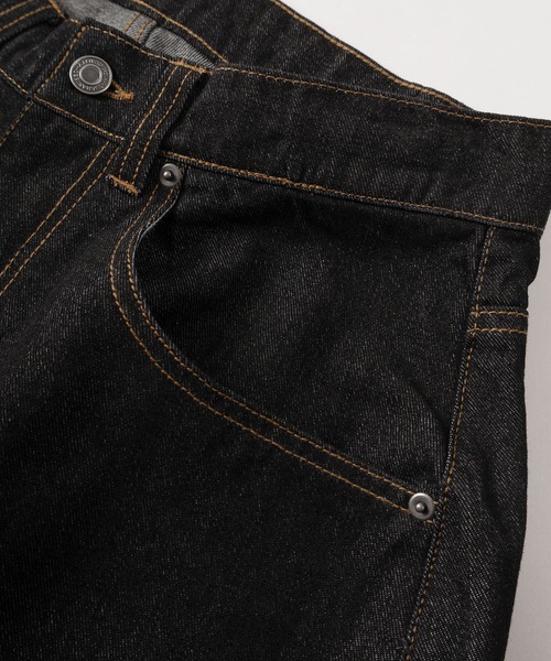 make a ray!（メイク ア レイ！）の「【72】【PLES】ワンウォッシュ バレルレッグ ワイドデニム バギーパンツ【セットアップ可能】（デニムパンツ・メンズ・ブラック/ワンウォッシュ・M/L）」の5枚目の写真