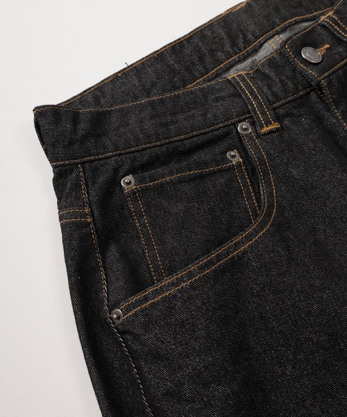 make a ray!（メイク ア レイ！）の「【72】【PLES】ワンウォッシュ バレルレッグ ワイドデニム バギーパンツ【セットアップ可能】（デニムパンツ・メンズ・ブラック/ワンウォッシュ・M/L）」の6枚目の写真