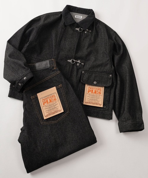 make a ray!（メイク ア レイ！）の「【72】【PLES】ワンウォッシュ バレルレッグ ワイドデニム バギーパンツ【セットアップ可能】（デニムパンツ・メンズ・ブラック/ワンウォッシュ・M/L）」の13枚目の写真