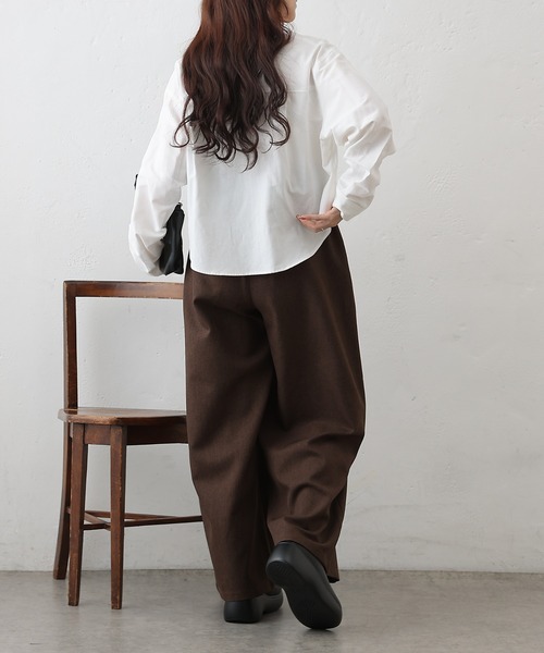 COLONY 2139（コロニートゥーワンスリーナイン）の「ピンオックスワイドクロップドシャツ（シャツ/ブラウス・レディース・ホワイト/サックスブルー・FREE）」の7枚目の写真