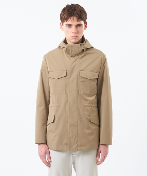 MACKINTOSH PHILOSOPHY(マッキントッシュ フィロソフィー)の「ツイルストレッチ BELFAST(ベルファスト)ミリタリーパーカ(ミリタリージャケット・メンズ・ベージュ系その他5/ブラック・38/40)」の6枚目の写真