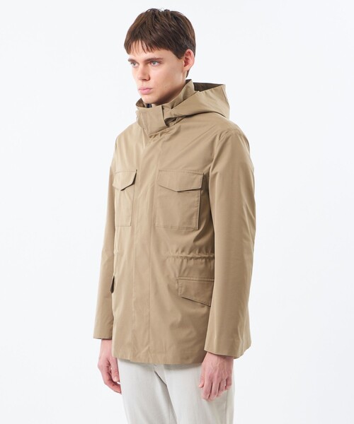 MACKINTOSH PHILOSOPHY(マッキントッシュ フィロソフィー)の「ツイルストレッチ BELFAST(ベルファスト)ミリタリーパーカ(ミリタリージャケット・メンズ・ベージュ系その他5/ブラック・38/40)」の7枚目の写真