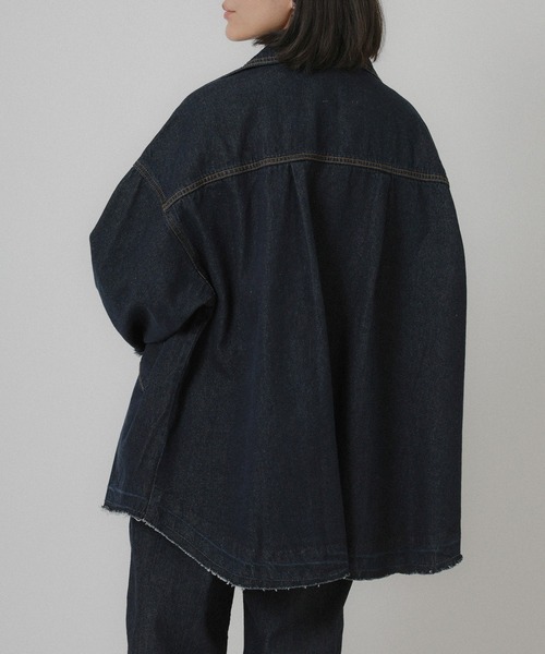 Floran（フローラン）の「オーバーサイズ　デニムジャケット（デニムジャケット・レディース・ワンウォッシュ/ライトブルー・FREE）」の16枚目の写真