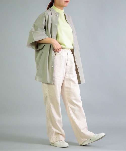 廻ページ OMNIGOD womens / オムニゴッド] ツイル ルーズイージーペインター