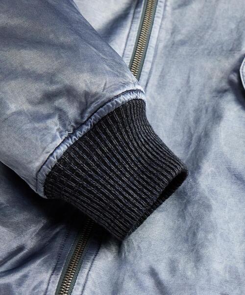 RRL（ダブル アール エル）の「エンブロイダリー サテン フライト ジャケット（ブルゾン・メンズ・ブルー・L/M/S/XL）」の7枚目の写真
