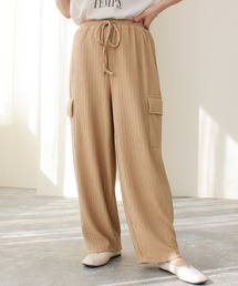 B.I.D.（ビーアイディー）の「《Social GIRL》ジャガードワイドカーゴパンツ（カーゴパンツ）」